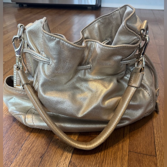 Cole Haan Handbags - Cole Haan Leather Drawstring Bucket Bag. Never used. Excellent Condition.